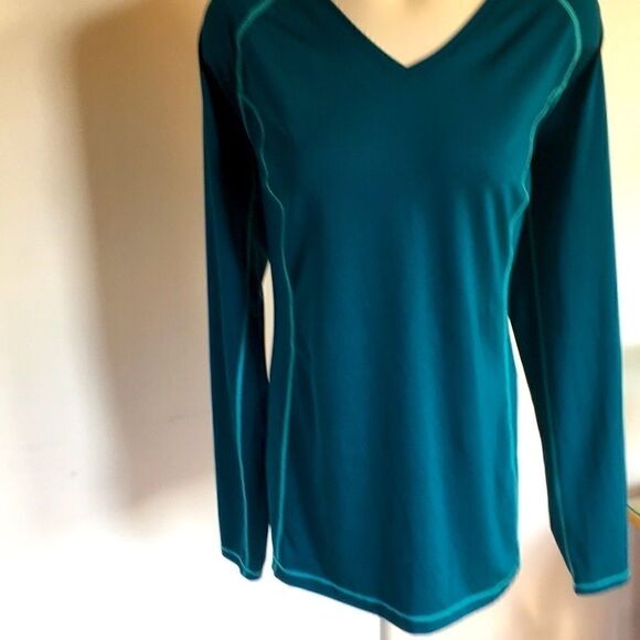 Land’s End V neck pullover teal Medium - Picture 1 of 5
